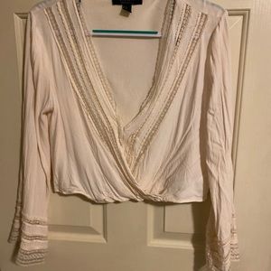 Forever 21 cream blouse
